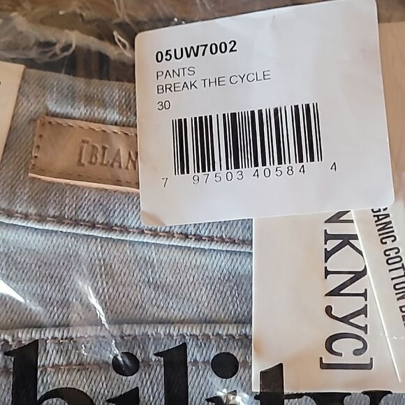 Blank NYC Great Jones Button Fly Distresses Light Denim Skinny 30 - Picture 9 of 9